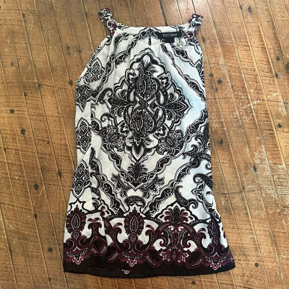 White House Black Market business casual artsy 2 blouse